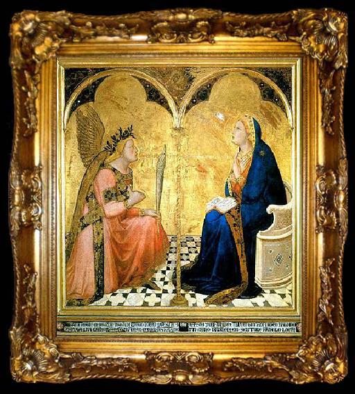 framed  Ambrogio Lorenzetti Annunciation, ta009-2